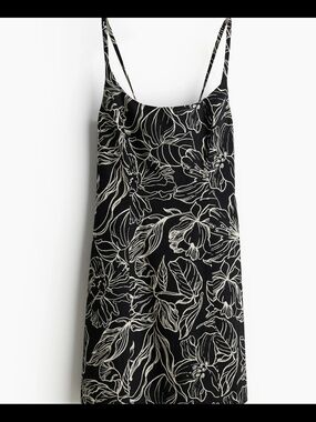 H&M | Dresses | Hm Black Spaghetti Strap Slip Midi Dress | Poshmark